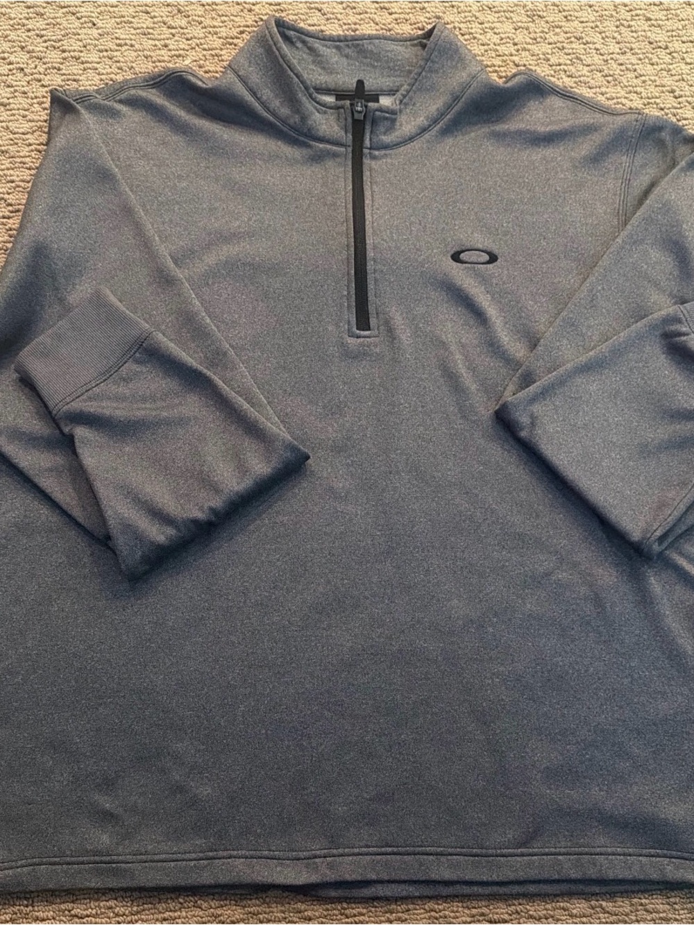 Oakley Heather Gray Half-Zip Pullover Jacket XXL